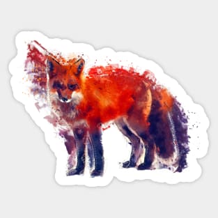 Red fox #fox Sticker